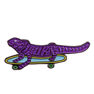 Lizard On Skateboard