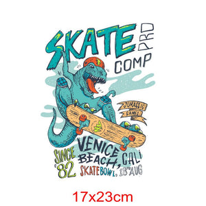 17x23cm Cartoon Skateboard Patch